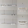 Modern Contemporary Chandeliers With Various Linear Circular Designs And Glass Bulb Accents