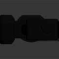 Action Camera With Handheld Stabilizer LED Fill Light And Microphone