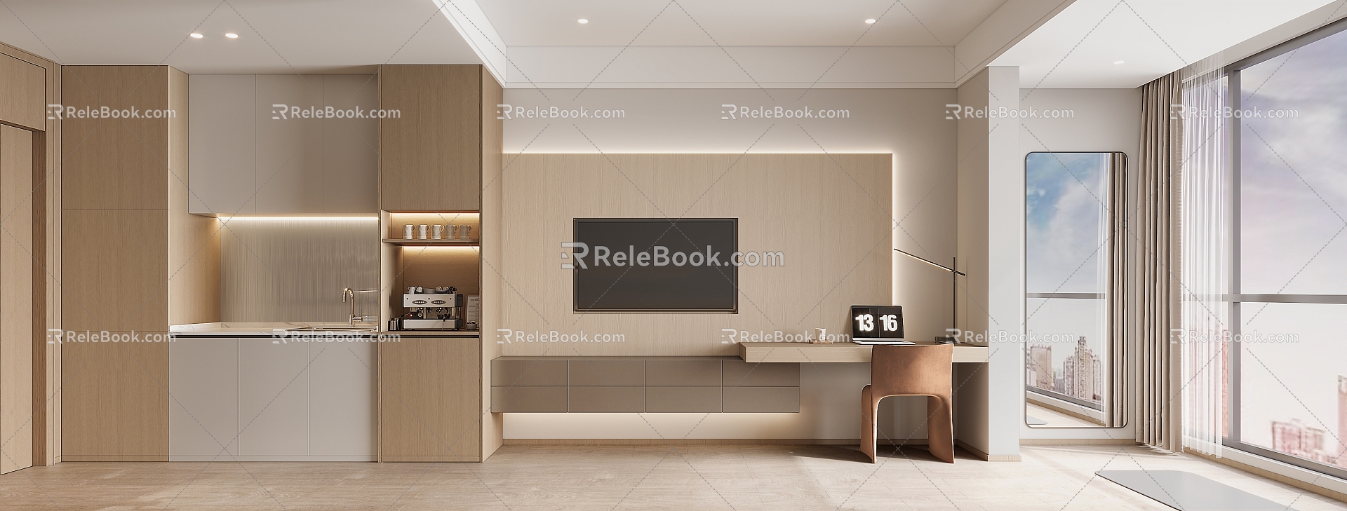 Apartment Bedroom Suite 3d model