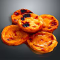 Freshly Baked Portuguese Egg Tarts With Golden Brown Crust And Caramelized Top