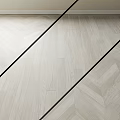 Light Wood Floor Components With Herringbone Pattern And Black Lines 3d model