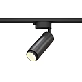 Modern Track Mounted Downlights and Spotlights with Black Finish Adjustable Heads for Home Interior Lighting