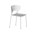 Modern Transparent Dining Chair With Clear Acrylic Material And Minimalist Sleek Design