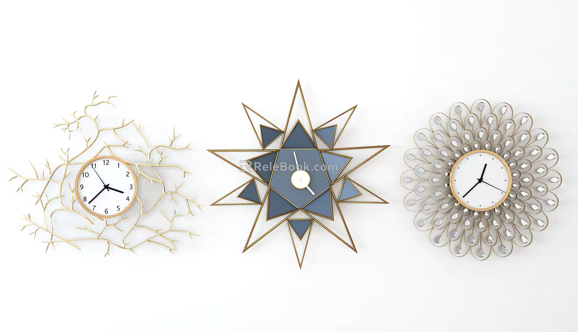 Modern Clock 3d model