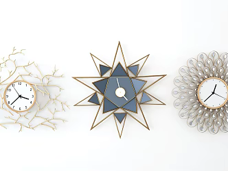 Modern Clock 3d model