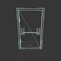 Durable Security Door Featuring Employees Only Sign for Workplace Safety Access
