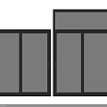 Contemporary Black Frame Sliding Windows Featuring Clear Glass Double Panel Design For Home Interiors