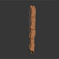 Rustic Rock Construction Element With Metal Frames And Wire Mesh