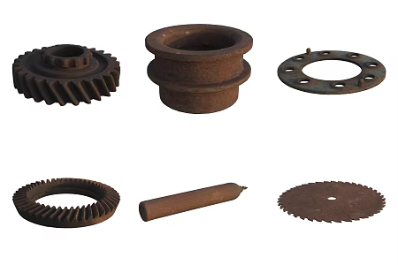 Tools Accessories Auto Repair Parts Gear Gas Tank 3d model