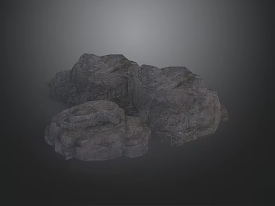 Natural Stacked Rockery Stones With Realistic Rock Texture For Garden Landscape Design 3d model