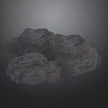 Natural Stacked Rockery Stones With Realistic Rock Texture For Garden Landscape Design