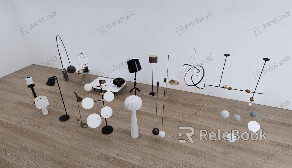 Modern Lamps Combination Chandelier Table Lamp Art Chandelier Tea Table Table Lamp Art Floor Lamp Lamps model