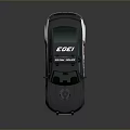 Sleek Police Car With Flashing Lights Modern Design And Reflective Surface