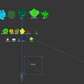 Diverse Arbor Tree Species Featuring Phoenix Flame Golden Trumpet And Coast Redwood