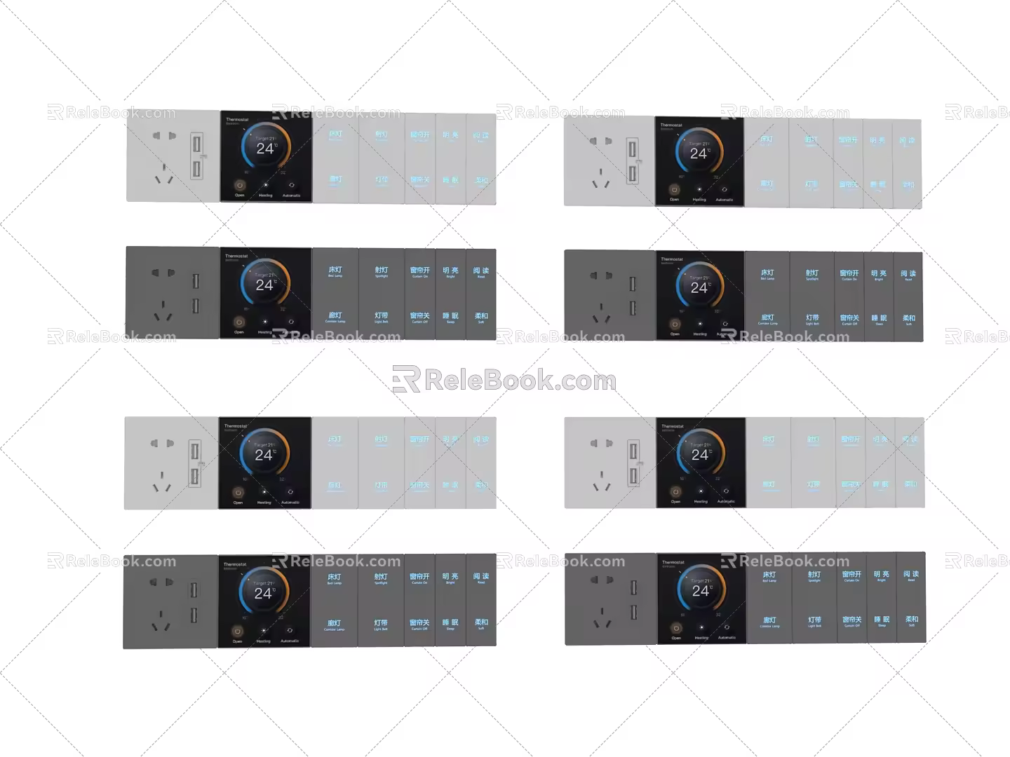 Hardware switch panel 3d model