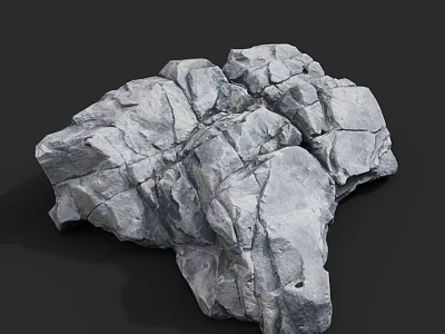 Natural Stone And Wood Decorative Piece With Rough Texture And Irregular Shape For Home Design 3d model