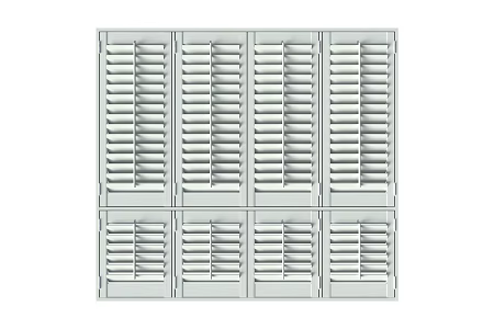 louver floating window 3d model