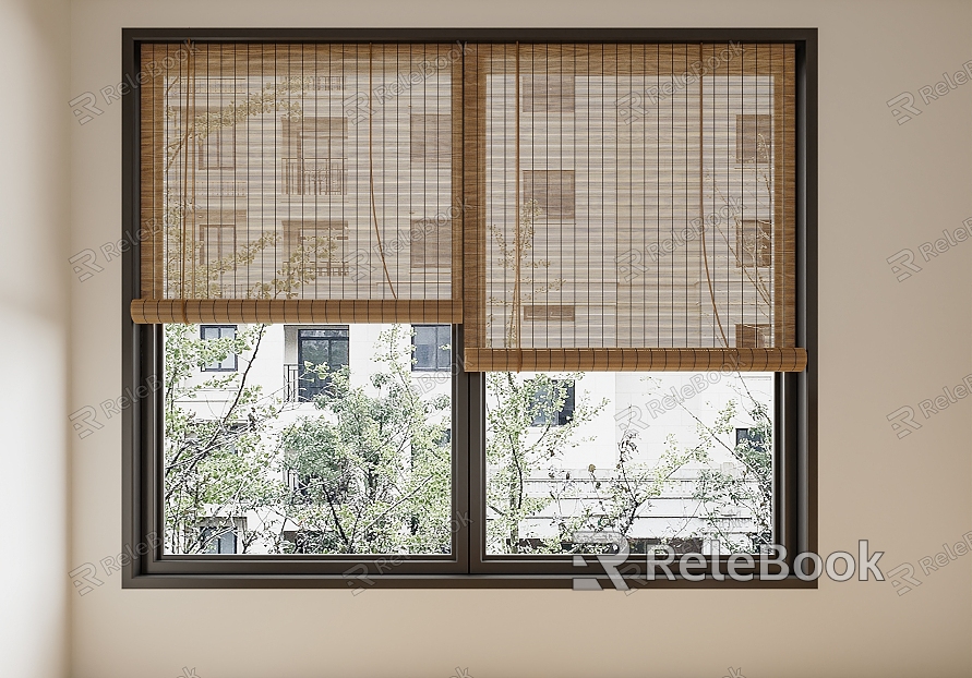 New Chinese-style Bamboo Blinds Roller Blinds Pull Blinds Venetian Blinds Shade Vertical Blinds model