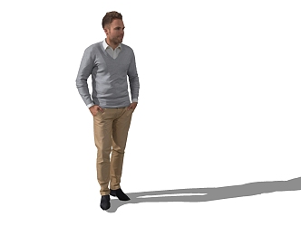 modern man 3d model