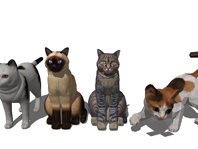 Diverse Reptile Collection Featuring Lizards Snakes and Turtles in Natural Environment 3d model