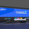 MORE 2019 Data Summit Stage Setup With Colorful POWER Letters And Company Logos