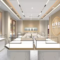 ChangAn Gold Jewelry Store Interior With Elegant Marble Counters And Glass Display Cases