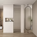 Entrance aisle partition 3d model