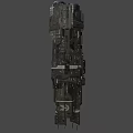 Detailed Sci Fi Spaceship Character In Game And Movie With Military Design