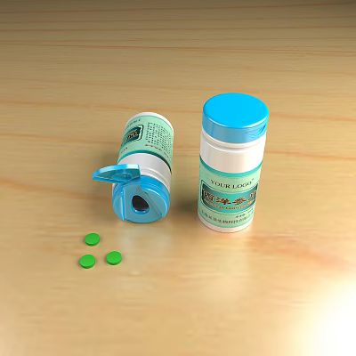Modern Medicine Bottle 3d model