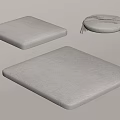 Beige Square And Round Cushions With Soft Blanket For Home Decor Accessories