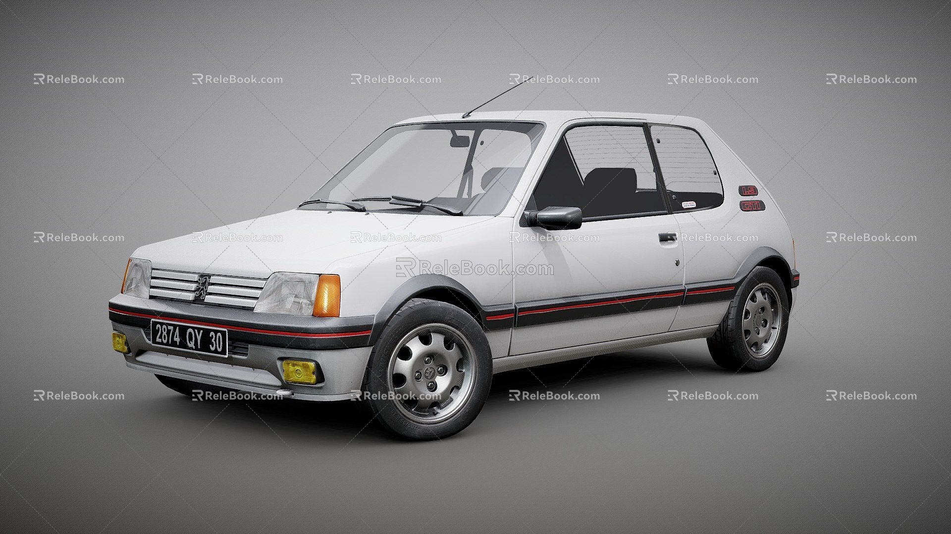 white car 3d model