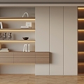 02 Bookcase Modern Bookcase 3d model