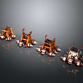 Siege Weapon Siege Vehicle Siege Tower Mobile Tower Mobile Tower Siege Tower Weapon Ancient Weapon 3d model