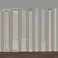 Decorative Columns In Various Designs Featuring Fluted Twisted And Ornate Details