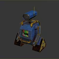 Robot Assistant Small Robot Butler Robot Butler Figure Game Figure 3d model