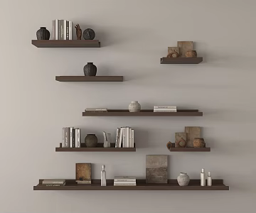 Modern wall shelf wall-mounted 3d model