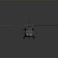 Military Helicopter Supporting Space Mission Transport And Aeronautics Operations