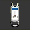 minibus minivan driverless bus school bus van box car 3d model