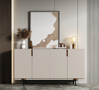 Modern Side Cabinet 3d model