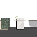 Modern Reception Desk Designs With Marble Blue And White Countertops For Office Lobby