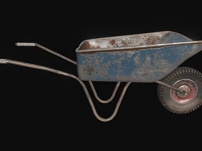 Trolley cart equipment tool cart truck 3d model