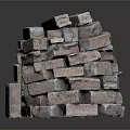 Stacked Pink Bricks Pile With Textured Surfaces And Irregular Arrangement