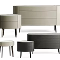Modern Bedside Tables With Various Colors Drawer Design And Slim Legs Multiple Shapes