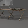 Portable Outdoor White Stoves With Foldable Wooden Table And Compact Design