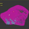 Colorful Natural Terrain With Blue Pink Hues And Flowing Irregular Textures