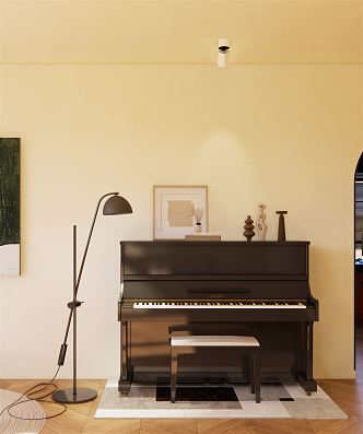 Modern Piano 3d model