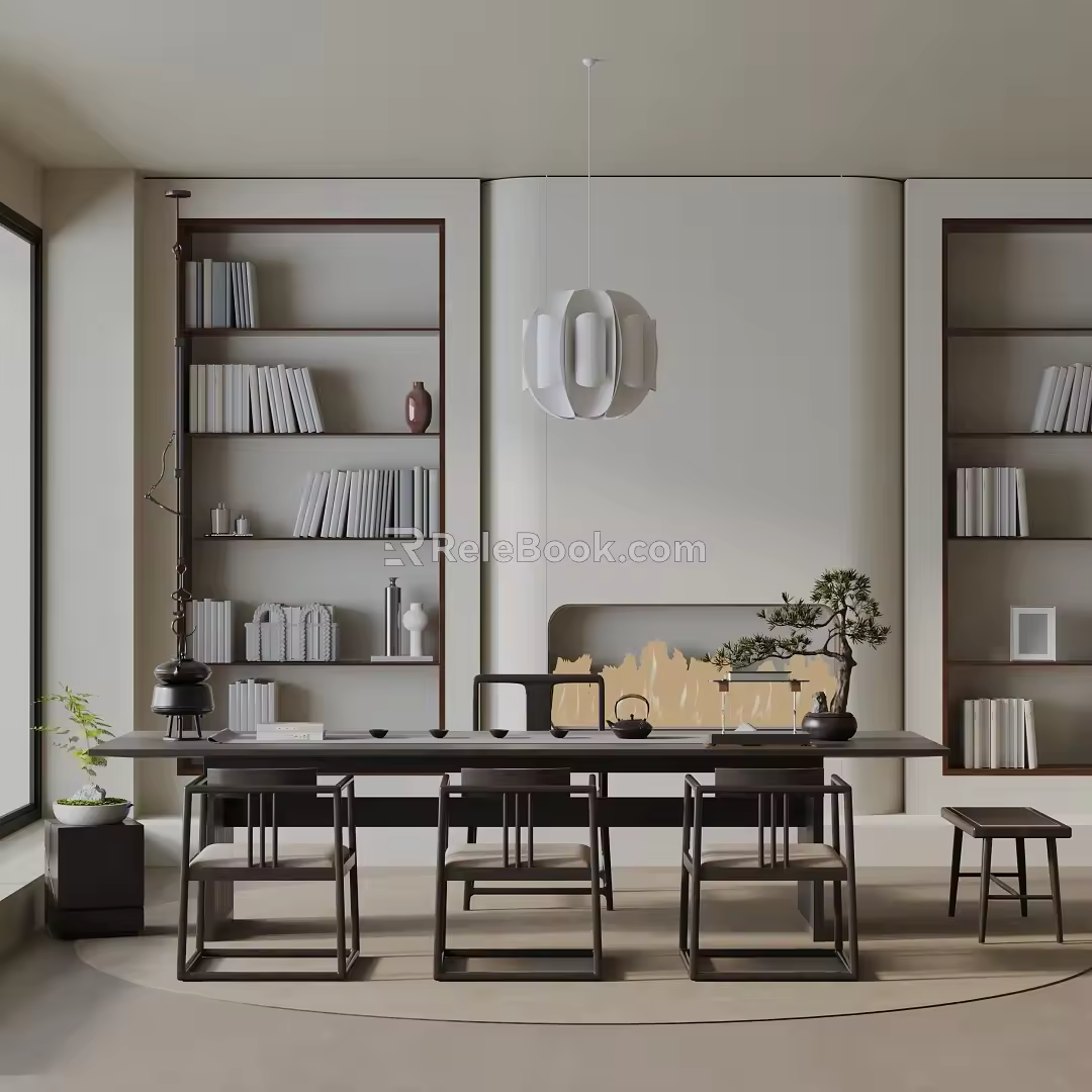 Modern table combination 3d model