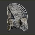 Game Movie Character Dragon Themed 3D Model With Scaled Wings And Detailed Design