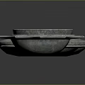 Unique Decorative Metal Dishes With Three Different Shapes And Textured Surfaces