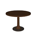 Modern Middle Ancient Round Dining Table 3d model